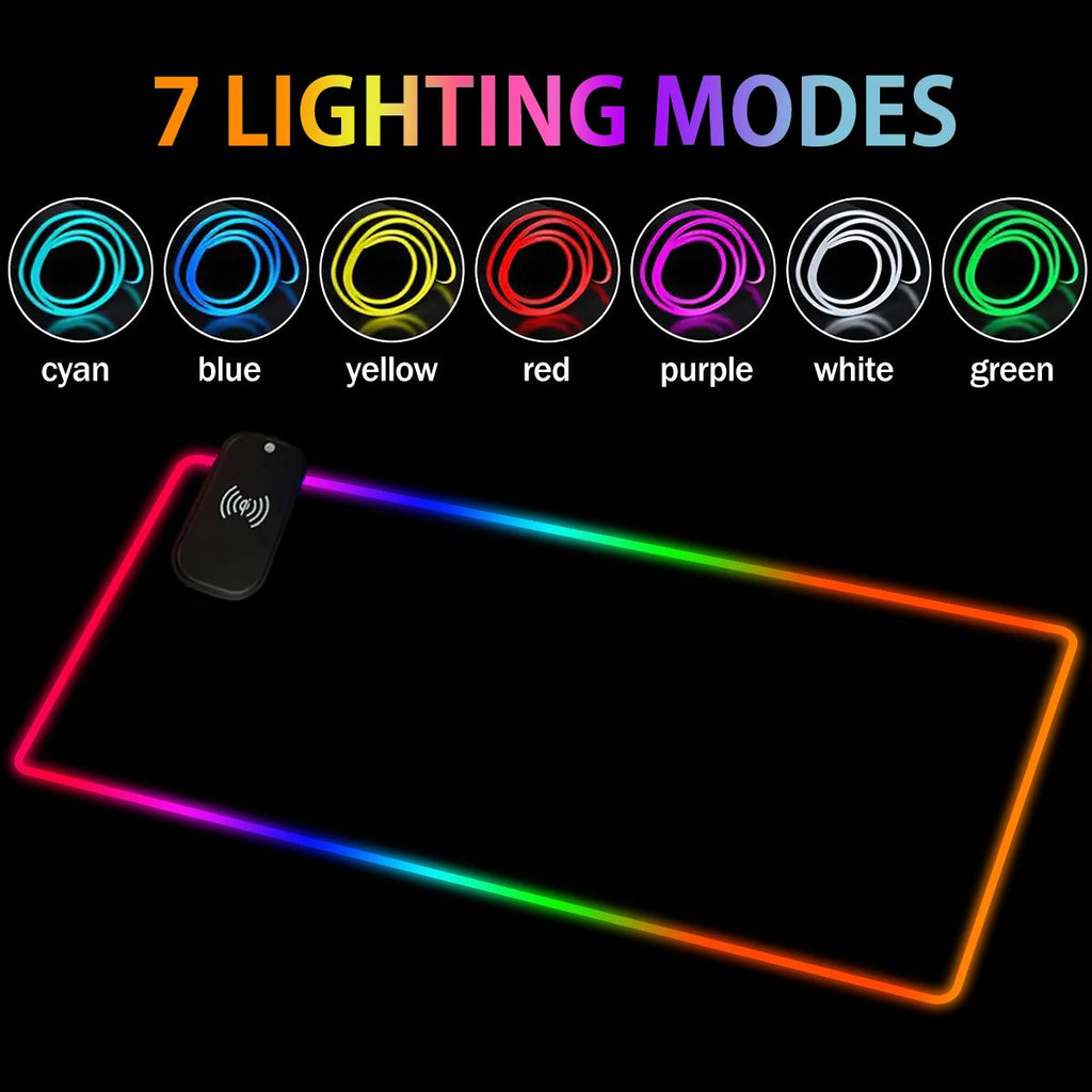 Personlig RGB Musemåtte – 90×40 cm