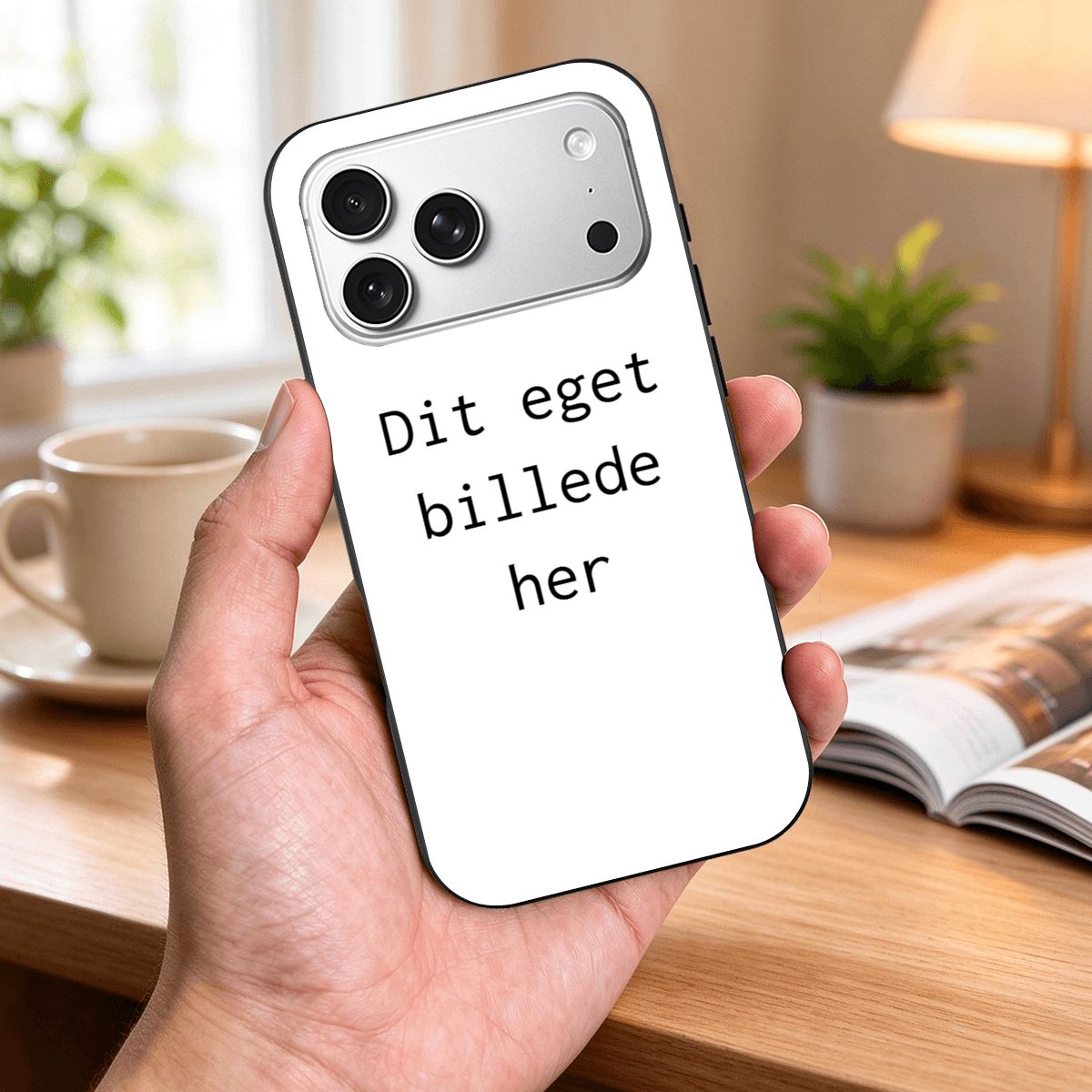 Personligt iPhone 18 Pro-cover med dit eget billede